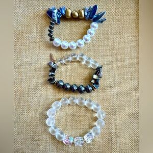 Plunder Shell and Bead Bracelet Set